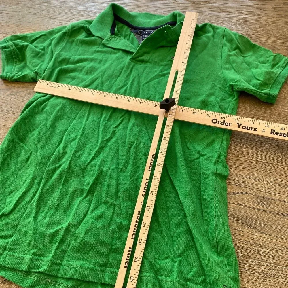 Tommy Hilfiger. green polo. Size 16-18. Boys